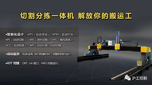 Ag亚洲集团全自动等离子切割分拣一体机